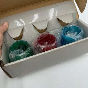 Partylite Holiday Tealight Trio P7259 Stars - Christmas Tree - Snowman New in Bo